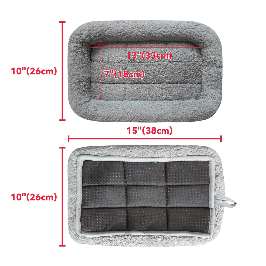 Cozy Plush Cat and Small Dog Bed | Soft Washable Pet Cushion for Kittens, Puppies, and Small Animals | Indoor Nest, Cave, or Sofa Lounger (22'' x 16'')