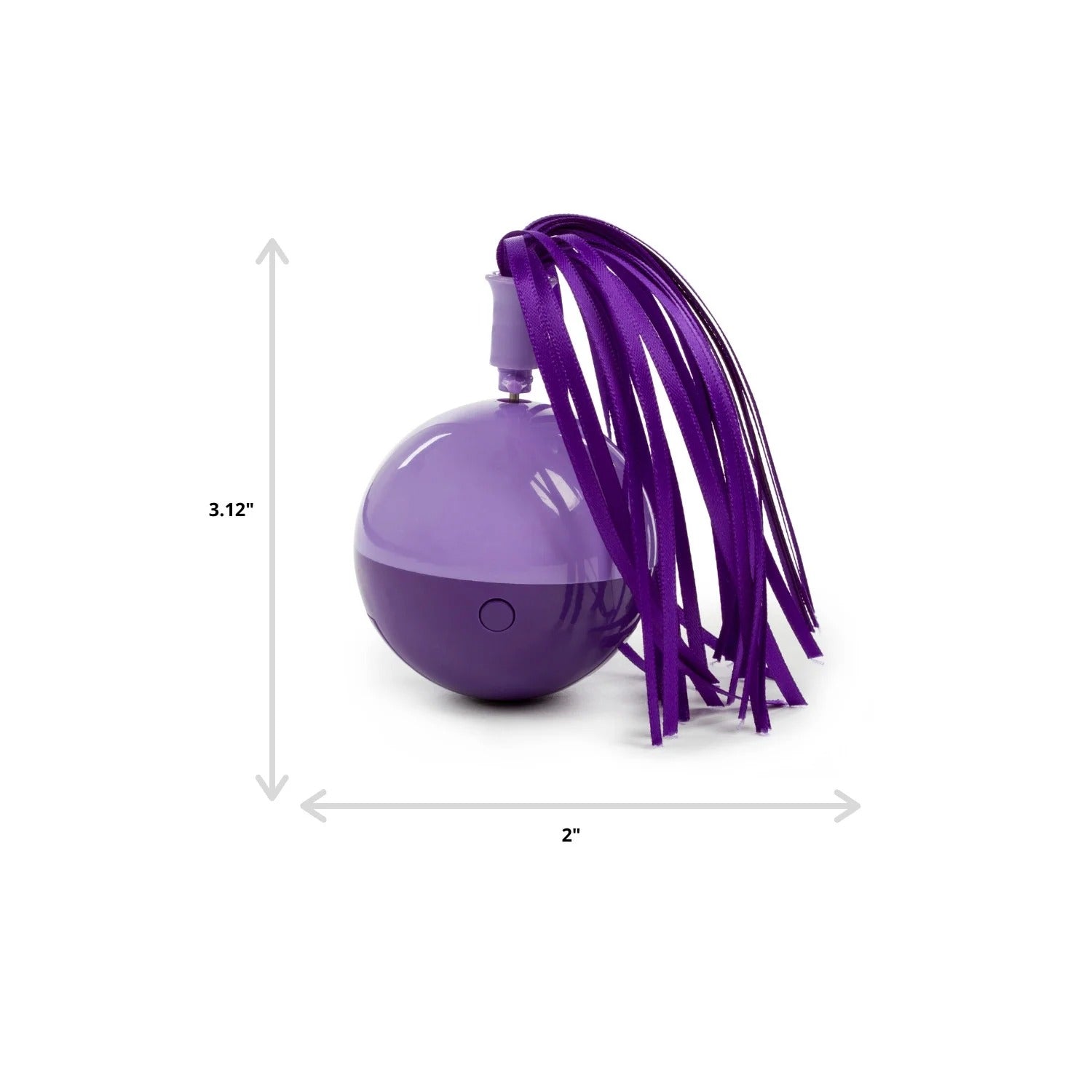 Interactive Spinning Ball with Ribbons | Electronic Motion Kitten Toy for Hunting, Stalking, and Exercise