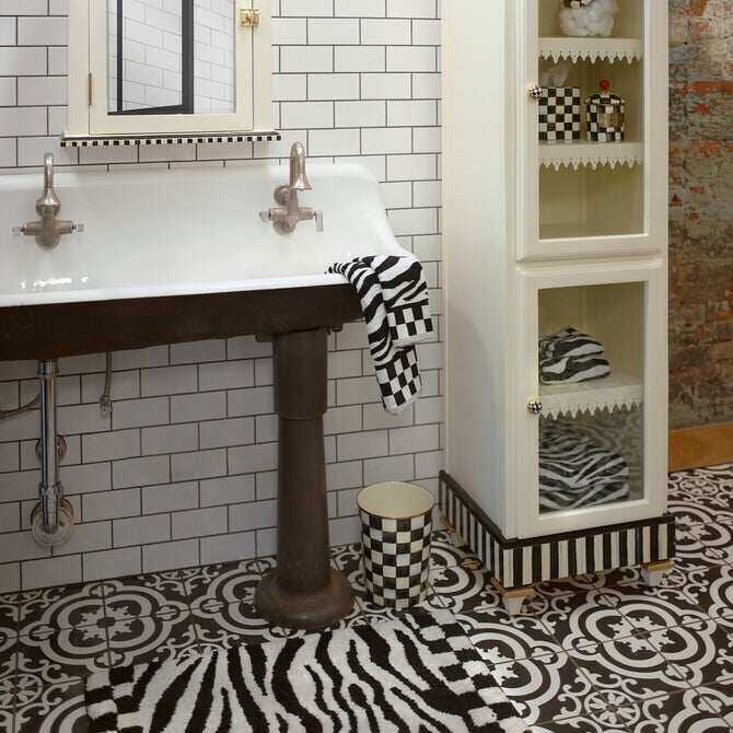 Courtly Check Enamel Bath Collection